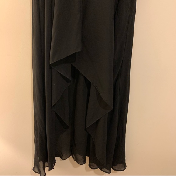 Gold Black Sequinned Dress Short front long back - Picture 6 of 11